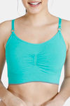Zivame At Home Double Layered Non Wired Full Coverage Bra - Aqua Green — thumbnail 4